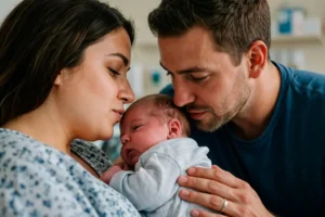 Pais com bebê recém-nascido - Image by Freepik.com